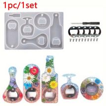 DIY Bier Flasche Opener Harz Flüssigkeit Form Set Bier Opener Werkzeuge, Der Silikon Form Für Getränke Zubehör Party Liefert