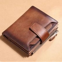 Echt leder Herren Geldbörsen mit Münz tasche abnehmbarer Karten halter Echt leder kleine Herren