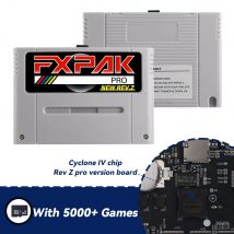 Rev. Z FXPAK Wersja Pro 5000 w 1 dla konsoli do gier wideo SNES 16-bit z kartą 16G w prezencie, z chipem Cyclone