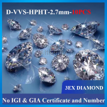 100 % echter Diamant HPHT CVD Lab Grown Diamond ohne Zertifikatsnummer im Inneren Pass Diamond Tester für Ringe, Halskette, Armband
