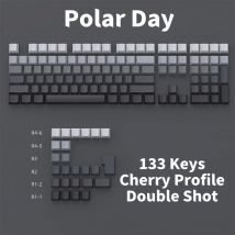 Pbt Keycaps Gradient Double Shot Kirsch profil 133 Tasten Seiten licht übertragung Polar Day Keycap für mechanische Tastatur