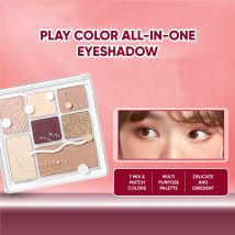 Judydoll Tavolozze di ombretti Set Tavolozza di ombretti a lunga durata Trucco per occhi Glitter Matte Play Color Ombretto Blush 7 in uno