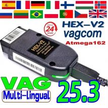 2025 VCDS 25.3 VAG Scanner Tool Cable OBD2 Diagnostic Multi-Language HEX V2 Wesheu VCDS VAG COM For Audi SKODA VW Car