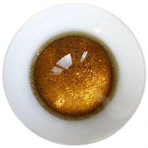 [wamami] 6mm 8mm 10mm 12mm 14mm 16mm 18mm 20mm 22mm 24mm Gold Yellow Glass Eyes Eyeball BJD Doll Dollfie Reborn Making Crafts