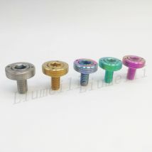 Liumeili Titan-Kurbelbolzen, Rennrad, Radfahren, Ti-Schraubenausdreher, M8 x 15 mm, Rastermaß 1,0 mm