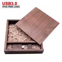 Nuova creatività Scatola per album fotografici in legno USB 3.0 Flash Pendrive Logo inciso Memoria per matrimoni Studio fotografico logo personalizzato gratuito