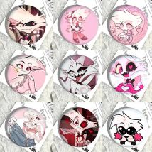 Süße A-angeldustS Kawaii Abzeichen Weißblech Soft Button Pin Brosche Metall Abzeichen Custom Schmuck Zubehör Hut Tasche Revers