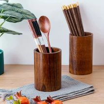 1PCS Kitchen Utensil Holder Chopstick Cage Wooden Chopsticks Storage Holders Cutlery Storage Shelf Kitchen Accessories