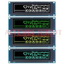 Prawdziwy wyświetlacz OLED 3,12 "256*64 25664 punktów graficzny moduł LCD ekran wyświetlacza ekran LCM SSD1322 kontroler obsługa SPI