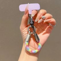 Korea Handwoven Adjustable Mobile Phone Universal Lanyard Ring Strap Outdoor Sports Convenient Safety Anti-drop Rope Key chain