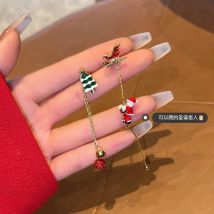 Weihnachten Urlaub Tropfen Ohrringe Baum Schlitten Socke Hut Krabbeln Santa Claus Schneeflocke Fringe Ohrring Weihnachten Schmuck Für Frauen Männer
