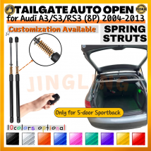 Qtà(2) Ammortizzatori per bagagliaio con molla per Audi A3/S3/RS3 Sportback (8P) 2004-2013 530mm Portellone posteriore Boot Ascensore Supporta ammortizzatori