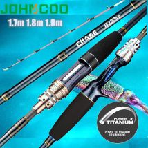 1,8 m ML Boots-Angelrute mit Titanspitze, Angelrute für Tintenfisch, Oktopus, Meerwasser-Angelrute mit Fuji-Ringen