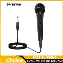 B12 Il miglior microfono per karaoke con interruttore on and off Microfono per karaoke cablato con microfono a condensatore elettrete XLR da 16,4 piedi per cantare