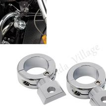 Motorrad Chrom Aluminium Scheinwerfer Bar Halterung Zusatz Licht Klemme Halter für 7/8" oder 1" oder 1-1/4" 32mm Sturzbügel Rohr