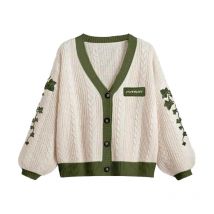 Evermore Cardigan Taylor Versione Green Vine ricamato con bottoni e bottoni maglione lavorato a maglia da donna autunno inverno abito vintage