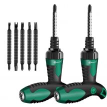 2/7 PCS Ratsche Schraubendreher-satz Einstellbare Teleskop Ratsche Reparatur Hand Werkzeuge Doppel Zweck Teleskop Schraubendreher Werkzeug