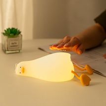 Luci notturne anatra Luce notturna a led Anatroccolo Lampada ricaricabile USB Cartoon Silicone Bambini Decorazione camera da letto per bambini Regalo di compleanno