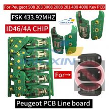 Jingxin Auto Schlüssel PCB Platine ID46/4A CHIP 434 MHZ Für Citroen C4L Citroen Jumpy 2017 Neue Elysee für Peugeot 508 308 408 PCB