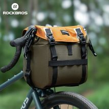 ROCKBROS Front Bike Bag Portable Waterproof Shoulder Bag Versatile for Multiple Scenarios 24L Expandable Handlebar Bag