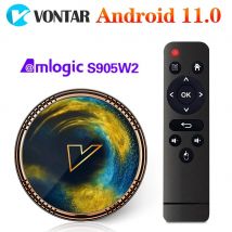 Vontar x2 smart tv box android 11 amlogic s905w2 mit 2gb 16gb unterstützung 4k 60fps av1 2.4 & 5g wifi bt 4,0 media player 4gb 32gb 64gb