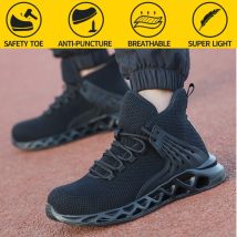Männer Sicherheit Schuhe mit Metall Kappe Unzerstörbar Ryder Schuh Arbeit Stiefel mit Stahl Kappe Wasserdicht Atmungsaktiv Turnschuhe Arbeit Schuhe