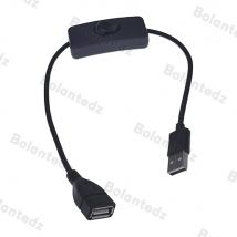 28cm USB-Kabel mit Ein-/Ausschalter Kabel verlängerung umschalten für USB-Lampe USB-Lüfter Strom versorgungs leitung langlebiger heißer Verkaufs adapter