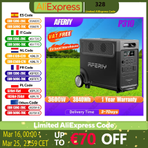 AFERIY P310 Centrale Elettrica Portatile 3600W Generatore Solare 3840Wh LiFePO4 Batteria di Backup Domestico di Campeggio Esterna Alimentazione Mobile