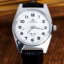 Vintage-inspirierte Shanghai 7120-Uhr 36 mm – mechanische Herrenarmbanduhr für Sammler und Uhrenbegeisterte