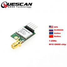 QUESCAN UBX-M10050-KB M10 GPS GNSS Module with Active Antenna ESP32 Arduino NMEA GPS Galileo GLONASS BeiDou Receiver PPS 1PPS
