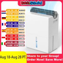 Deumidificatore per camera da letto 2000 ml, design a doppia tenuta, modalità asciugatura, modalità sospensione 30 dB, funzione di sbrinamento automatico timer 24 ore