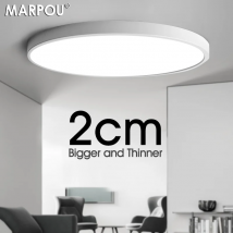 MARPOU LED-Deckenleuchte, 2 cm, ultradünn, moderne Beleuchtung, 24 W, 28 W, 38 W, warmweiß, kaltweiß, neutralweiß, Deckenleuchte für Zuhause