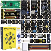 Keyes tudio 42/37/24 in 1 Himbeer-Pi-Pico-Sensor-Kit für RPI-Pico-Projekte Elektronische Python-Programmierung kompatible Lego-Blöcke