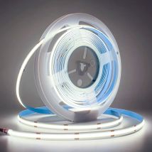 Striscia LED COB da 5 m, 24 V, 4000 K, CRI alto 90+, nastro autoadesivo dimmerabile per cucina, soggiorno, illuminazione fai da te