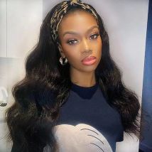 Body Wave Echthaarperücken, Stirnbandperücke aus Echthaar für schwarze Frauen, vollständig maschinell gefertigte Perücke, lockiges Haar, 18-32 Zoll, Remy-Haar