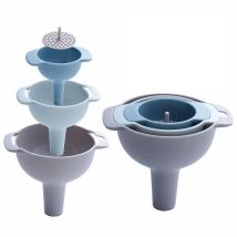 Filtr domowy Plastikowy wielofunkcyjny zestaw lejków Filtr zbiornika oleju Pojemnik na olej Lejki do pakowania Akcesoria kuchenne