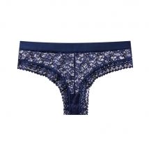 BANNIROU 1Pcs Lace Thongs Panties For Women Sexy Transparents Female Low-Rise Solid Underwear Women's Intimates