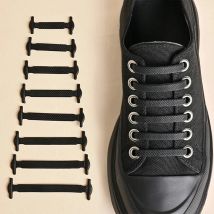 16Pcs Elastic Shoe Laces for Sneakers Silicone Stretch Shoelaces No Tie Shoelace for Kids Shoes Rubber Band Shoelace Shoestrings