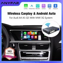 Bezprzewodowy CarPlay dla Audi A4 A5 2008-2016 Q5 2010-2018 Android Auto Mirror Link AirPlay Nawigacja Akcesoria Multimedialne