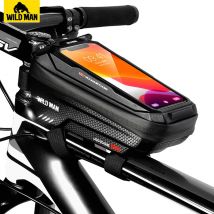 WILDEN MANN Bike Bag Front Radfahren Tasche Regendicht Touchscreen Fahrrad Telefon Tasche 6,5 Zoll Handy Fall Mtb Zubehör