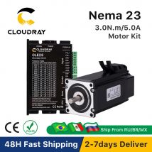 Cloudray Nema 23-Schrittmotor mit Encoder, 3,0 Nm, geschlossener Regelkreis-Schrittmotortreiber, einfacher Servotreiber mit 1,5 m kostenlosem Kabel