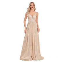 Lucyinlove Elegant Sexy Strapless Backless Sequins Formal Evening Dresses Long 2026 Women Luxury Party Caicktail Gows Vestidos