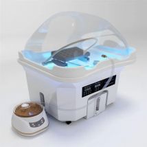 Bacinella shampoo portatile per lavare i capelli e gli occhi. Bacino mobile per shampoo. Lavandino per shampoo portatile per negozio di massaggi e spa.