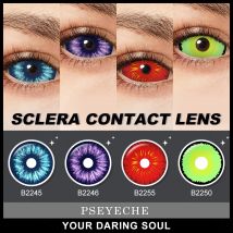 Pseyeche Farb kontaktlinsen Halloween schöne Augen kosmetik 1 Paar Cosplay Kontaktlinse mehrfarbige Kunst linse (Durchmesser: 22mm)