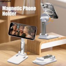 Magnetischer Handyhalter, Handy-Schreibtischständer für iPhone, Samsung, Xiaomi, verstellbarer, faltbarer Desktop-Tisch, universeller Handyhalter