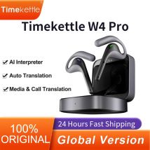 Timekettle W4 Pro AI Interpreter Translation Earbuds Bidirection Simultaneous Smart Translator Headset Device Travel Meeting