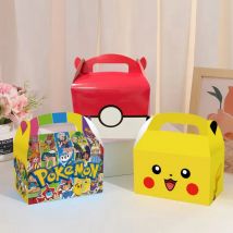 Pokemon Candy Handle Box decorazioni per feste di compleanno confezione regalo di carta Pikachu sacchetti regalo di carta Baby Shower bomboniere regali per bambini