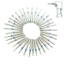 10pcs/box Dental Low Speed Diamond Burs For RA 2.35mm Shank Handpiece Diamond Burs Drill Polisher