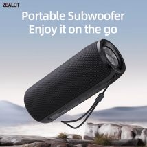 ZEALOT-S51 Altavoz Bluetooth portátil bajo potente Subwoofer inalámbrico caja de sonido impermeable soporte Radio FM tarjeta USB TF