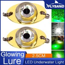 Flysand LED Fisch Lampe Mini Angel köder Licht Deep Drop Unterwasser Augen form Angeln Tintenfisch Köder Leucht köder Angeln Zubehör